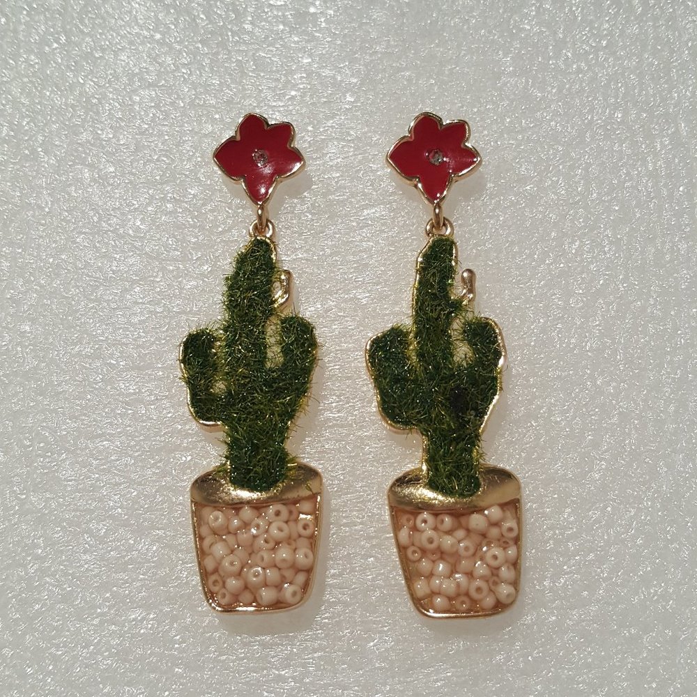 Cactus Earrings:)